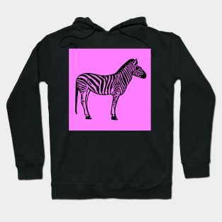 Pink Zebra Print Hoodie